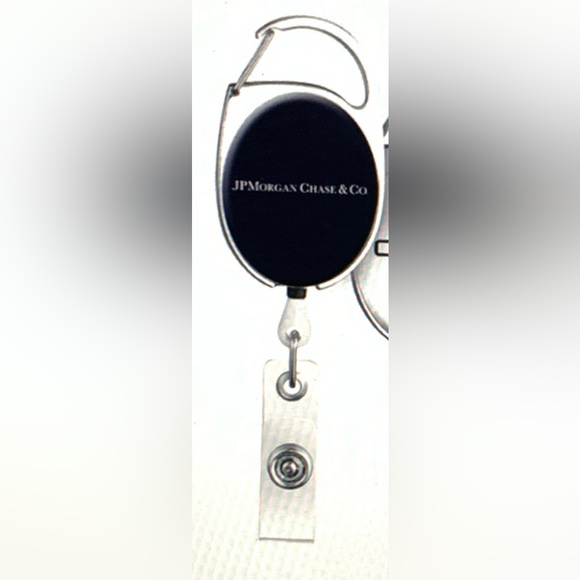 NEW Key chain Badge reel badge holder JPMorgan Chase branded